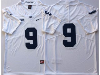 Penn State Nittany Lions #9 White Football Jersey