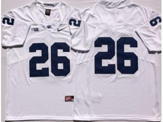 Penn State Nittany Lions #26 White Football Jersey