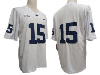 Penn State Nittany Lions #15 White Football Jersey