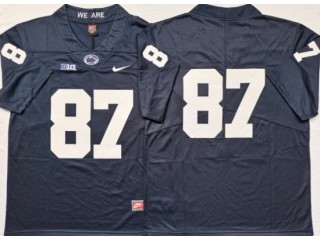 Penn State Nittany Lions #87 Navy Football Jersey
