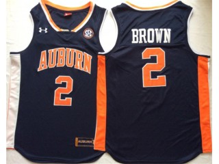Auburn Tigers #2 Bryce Brown Navy Basketball Jersey - Custom