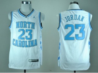 North Carolina #23 Michael Jordan White College Jersey