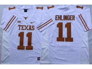 Texas Longhorns #11 Sam Ehlinger White Football Jersey