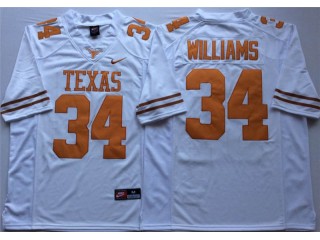 Texas Longhorns #34 Ricky Williams White Football Jersey