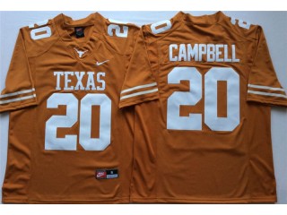 Texas Longhorns #20 Earl Campbell Orange Football Jersey