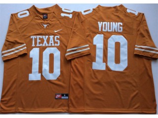 Texas Longhorns #10 Vince Young Orange Football Jersey