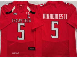 Texas Tech Red Raiders #5 Patrick Mahomes Red Football Jersey