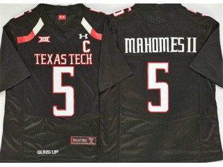 Texas Tech Red Raiders #5 Patrick Mahomes Black Football Jersey