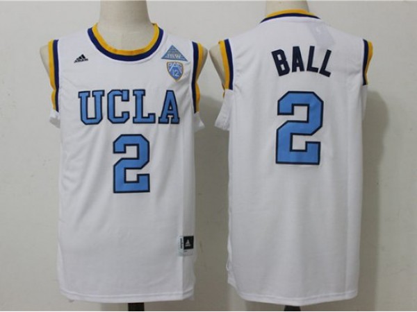UCLA Bruins #2 Lonzo Ball White Basketball Jersey