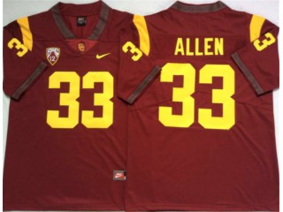 USC Trojans #33 Marcus Allen Red Football Jersey
