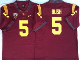 USC Trojans #5 Reggie Bush Red Football Jersey