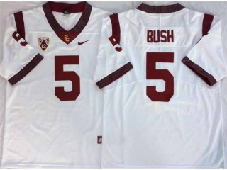 USC Trojans #5 Reggie Bush White Football Jersey