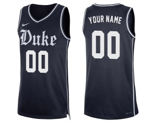 Custom Duke Blue Devils Navy College Basketball Jersey