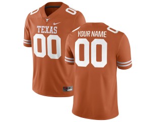 Custom Texas Longhorns Orange Football Jersey