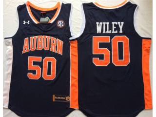 Auburn Tigers #50 Austin Wiley Navy Basketball Jersey - Custom