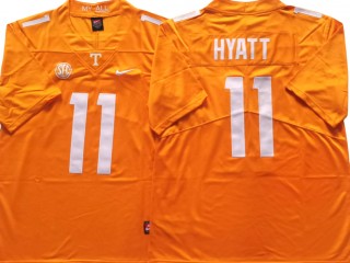 Tennessee Volunteers #11 Jalin Hyatt Orange Football Jersey