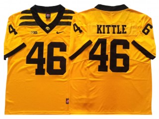 Iowa Hawkeyes #46 George Kittle Yellow Football Jersey
