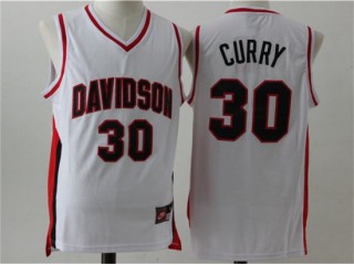 Davidson Wildcats #30 Stephen Curry White Basketball Jersey