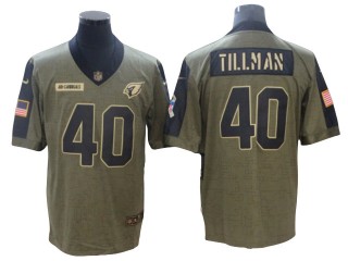 Arizona Cardinals #40 Pat Tillman 2021 Olive Salute To Service Limited Jersey