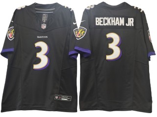 Baltimore Ravens #3 Odell Beckham Jr. Black Vapor F.U.S.E. Limited Jersey
