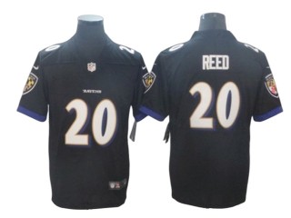 Baltimore Ravens #20 Ed Reed Black Vapor Untouchable Limited Jersey