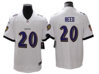 Baltimore Ravens #20 Ed Reed White Vapor Untouchable Limited Jersey
