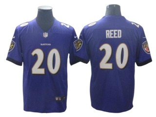 Baltimore Ravens #20 Ed Reed Purple Vapor Untouchable Limited Jersey