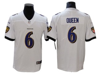 Baltimore Ravens #6 Patrick Queen White Vapor Untouchable Limited Jersey