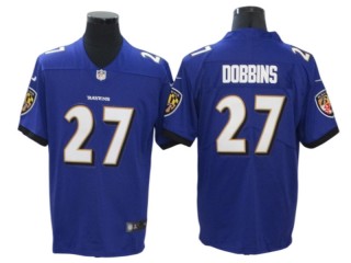 Baltimore Ravens #27 J.K. Dobbins Purple Vapor Untouchable Limited Jersey
