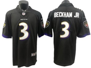 Baltimore Ravens #3 Odell Beckham Jr. Black Vapor Limited Jersey