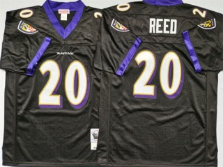 M&N Baltimore Ravens #20 Ed Reed Black Legacy Jersey