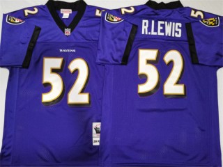 M&N Baltimore Ravens #52 Ray Lewis Purple Legacy Jersey