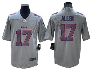 Buffalo Bills #17 Josh Allen Gray Atmosphere Jersey