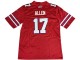 Buffalo Bills #17 Josh Allen Red Color Rush Jersey