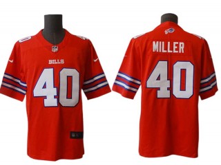 Buffalo Bills #40 Von Miller Red Vapor Limited Jersey