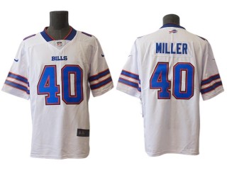 Buffalo Bills #40 Von Miller White Vapor Limited Jersey