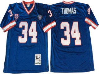 M&N Buffalo Bills #34 Thurman Thomas Blue 1994 Legacy Jersey