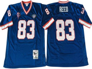M&N Buffalo Bills #83 Andre Reed Blue Legacy Jersey