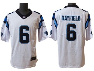 Carolina Panthers #6 Baker Mayfield White Vapor Limited Jersey