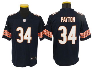 Chicago Bears #34 Walter Payton Navy Vapor Limited Jersey