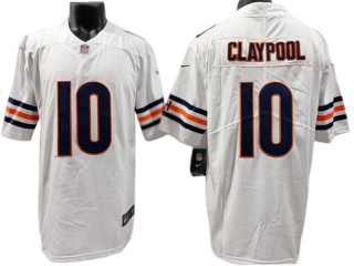 Chicago Bears #10 Chase Claypool White Vapor Limited Jersey