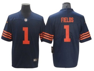 Chicago Bears #1 Justin Fields Navy Alternate Vapor Limited Jersey