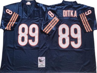 M&N Chicago Bears #89 Mike Ditka Navy Legacy Jersey