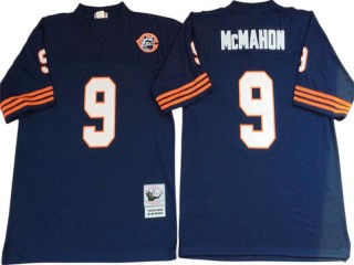 M&N Chicago Bears #9 Jim McMahon Navy Legacy Jersey-Big Number
