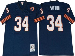 M&N Chicago Bears #34 Walter Payton Navy Legacy Jersey-Big Number