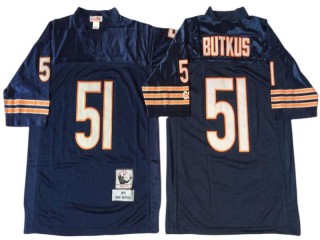 M&N Chicago Bears #51 Dick Butkus Navy Legacy Jersey-Small Number