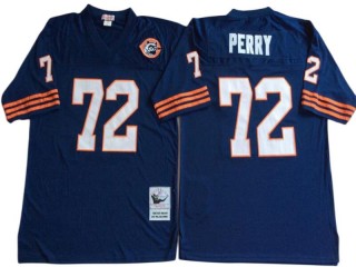 M&N Chicago Bears #72 William Perry Navy Legacy Jersey-Big Number