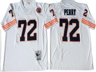 M&N Chicago Bears #72 William Perry White Legacy Jersey-Big Number