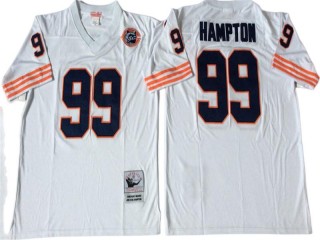 M&N Chicago Bears #99 Dan Hampton White Legacy Jersey-Big Number