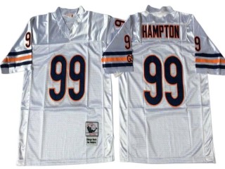 M&N Chicago Bears #99 Dan Hampton White Legacy Jersey-Small Number